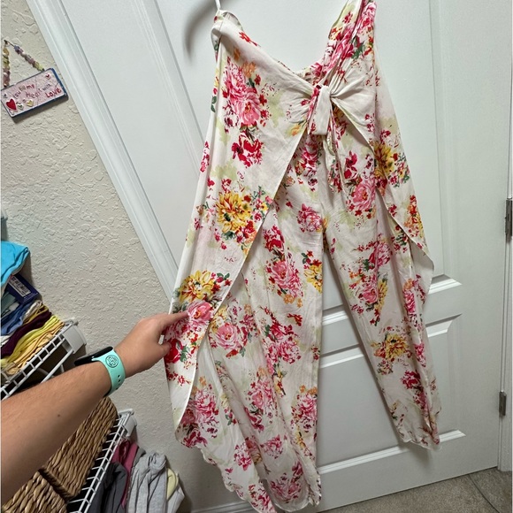 Open Leg flow floral boho pants - Picture 4 of 6